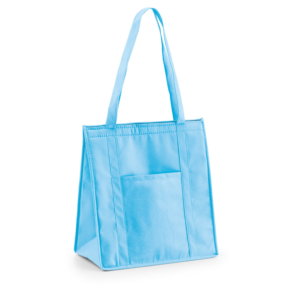Sac isotherme publicitaire anses longues Bleu clair
